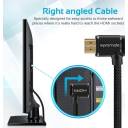Promate 4K HDMI Audio Video Cable, High Definition Right Angle, 24K Gold Plated Connector, 3 Meter Length, Black | PROLINK4K1-300
