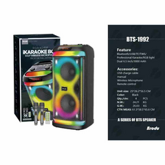 Brodu BTS-1992 Wireless Bluetooth Speaker With 2 Microphones 2WL 6.5" x2