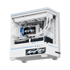 Thermalright Rainbow Vision 360 Turbo ARGB WHITE CPU Liquid Cooler w/ 6.67" OLED UW-FHD+ 60Hz 3D Panoramic Curved Display, High Performance AIO TL-K12W-X28-R9