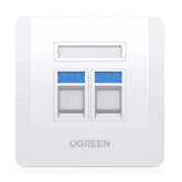 UGREEN NW144 Dual Port Wall Plate 1 PCs/Bag