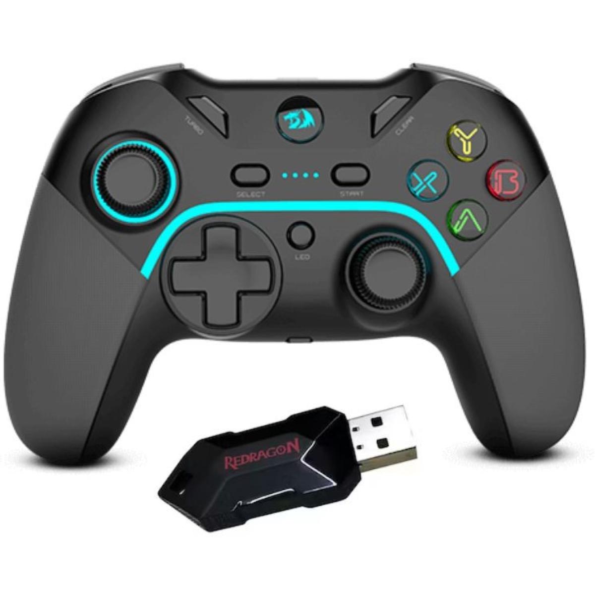 Redragon G808 Pro Harrow Wireless Pc Game Controller Dual Vibration Harrow Pc, Playstation, Android, Xbox 360 Black - CompuMe Redragon G808 Pro Harrow Wireless Pc Game Controller Dual Vibration Harrow Pc, Playstation, Android, Xbox 360 Black - CompuMe