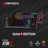 Fantech ATOM TKL MK876v2 Double Injection Keycaps Mechanical Keyboard - CompuMe