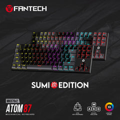 Fantech ATOM TKL MK876v2 Double Injection Keycaps Mechanical Keyboard - CompuMe