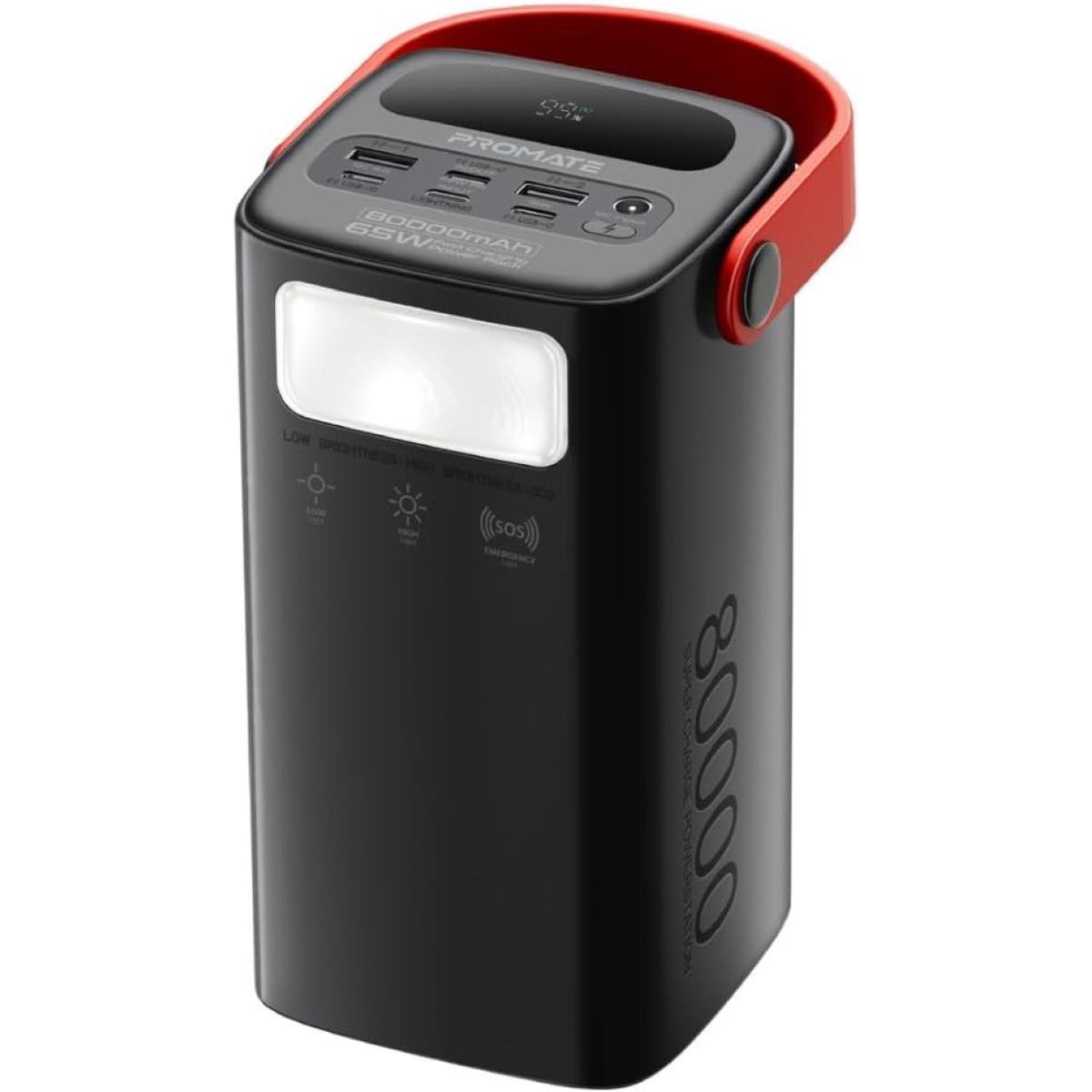 Promate Powermine 80 80000mah High Capacity Battery Charger 65w In/out Usb C Power Delivery 15w Usb C Port 22.5w Qc 3.0 Port 15w Usb Port - CompuMe Promate Powermine 80 80000mah High Capacity Battery Charger 65w In/out Usb C Power Delivery 15w Usb C Port 22.5w Qc 3.0 Port 15w Usb Port - CompuMe