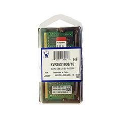 Kingston 16GB DDR4-2666Mhz SODIMM Notebook Memory - KVR26S19D8-16 -