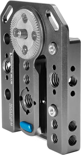 Adapter Plate for Tilta Nucleus-M | Built-in NATO Rail, 60-Tooth ARRI-Style Rosette, Integrated Strap Loops, Multiple 1/4-20 and 3/8-16 Mounting Points, 12+ Rigging Options | Gray
