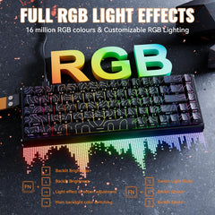 ATTACK SHARK X68MAX HE Wired Rapid Trigger Mechanical Creamy TKL RGB Gaming Keyboard with Full Aluminum CNC,8K Polling,0.005mm Accuracy,Hall Effect Magnetic Switch,NKRO,Driver for PC(Black Contour)