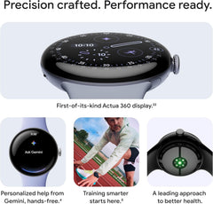 Pixel Watch 4 (45mm) - Android Smartwatch with Heart Rate and Sleep Tracking - 40-Hour Battery - Fitness Tracking - Google AI - Matte Black Aluminum Case - Obsidian Active Band - Wi-Fi