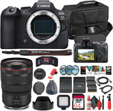 Canon EOS R6 Mark II Mirrorless Camera (5666C002) + Canon RF 24-70mm Lens + 64GB Memory Card + Case + Corel Photo Software + 2 x LPE6 Battery + Card Reader + More (INTL. Model)