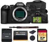 EOS R6 Mark III Mirrorless Camera | Full-Frame RF System Body with Advanced AF, High-Speed Performance & 4K Video | for Weddings, Sports & Creators (7084C002) + 64GB Card + Canon 200ES Bag