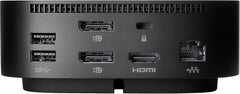 HP Docking Station for Laptop Dual Monitor + Bundle - HP USB-C G5 Dock 5TW10AA / 5TW10UT / 5TW10AA#ABB with 120W Adapter + ZoomSpeed HDMI Cable + DisplayPort Cable + Ethernet + Microfiber Cloth