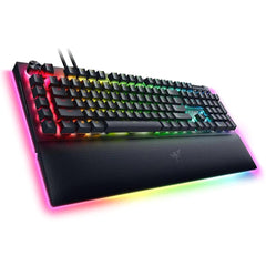 Razer Blackwidow V4 Pro Wired Mechanical Linear & Silent Abs Command Dial Programmable Macros Chroma Rgb W/ Wrist Rest Yellow Switches