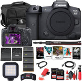 Canon EOS R5 Mirrorless Digital Camera (Body Only) (4147C002) + 2 x 64GB Memory Card + Case + Corel Software + 3 x LPE6 Battery + External Charger + Card Reader + Light + HDMI Cable + More