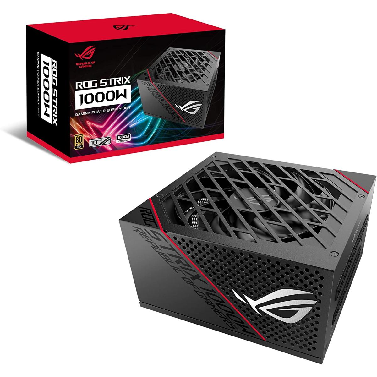 ASUS ROG Strix 1000W 80+ Gold Power Supply, Fully Modular Cables | ROG-STRIX-1000G | - CompuMe
