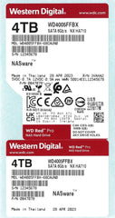 Western Digital 4TB WD Red Pro NAS Internal Hard Drive HDD - 7200 RPM, SATA 6 Gb/s, CMR, 256 MB Cache, 3.5" - WD4005FFBX