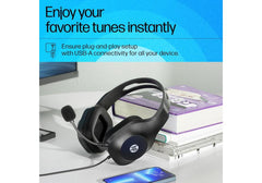 HP DHH-1601 3.5mm Wired Stereo surround sound effect 2 Jack