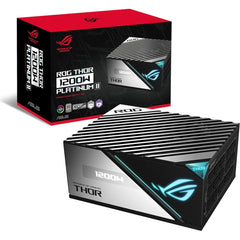 ASUS ROG THOR 1200W Platinum II (ATX 3.0) 80 Plus Platinum Fully Modular Power Supply w/ (12VHPWR) PCIE 5.0 Connector | ROG-THOR-1200P2-GAMING |