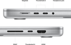 2023 MacBook Pro Laptop with Apple M2 Pro chip with 12βcore CPU and 19βcore GPU: 16.2-inch Liquid Retina XDR Display, 16GB Unified Memory, 512GB SSD Storage. Works with iPhone/iPad; Silver