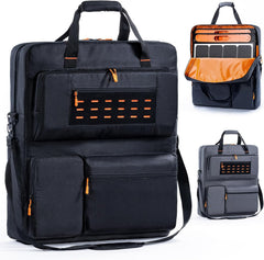 Travel Carrying Case Compatible with Jackery SolarSaga 100W 100X 200W - Solar Panel Storage Bag for 2 Battery Panels with Multiple Pocket