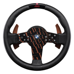 FANATEC Sim Racing CSL Steering Wheel BMW β Rubberized Grip, LED Display, RevStripe, Metal Shifter Paddles β PC, PS5, PS4