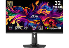 MSI MAG 321UPX QD-OLED - 32" Gaming Monitor, UHD 4K, 240Hz, HDR True Black 400, ClearMR 13000, 3 Year Warranty