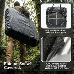 Solar Panel Carrying Bag for Jackery SolarSaga 200W, Solar Panel Storage Bag for 2 Panels, 4-in-1 Kit with Water-Resistant Cover, Precision Fit (25.2"x24"x4.5")