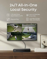 eufy PoE Bullet-PTZ Outdoor Cam S4, NVR Wired Add On Cam