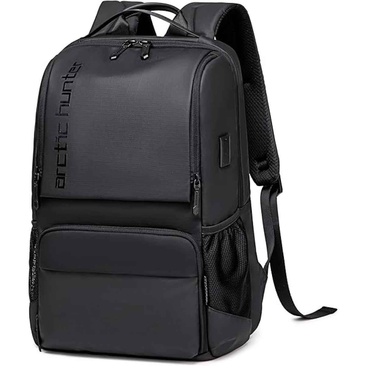 Arctic Hunter Premium Backpack Water Resistant Built-in USB Headphone Jack Laptop Daypack for Men and Women, Black , B00532 | B00532 |