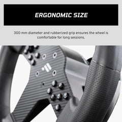FANATEC Sim Racing CSL Steering Wheel P1 V2 (QR2 LITE) β Rubberised Grip, RevStripe, LED Display, Metal Shifter Paddles, QR2 LITE Wheel-Side Preinstalled β PC