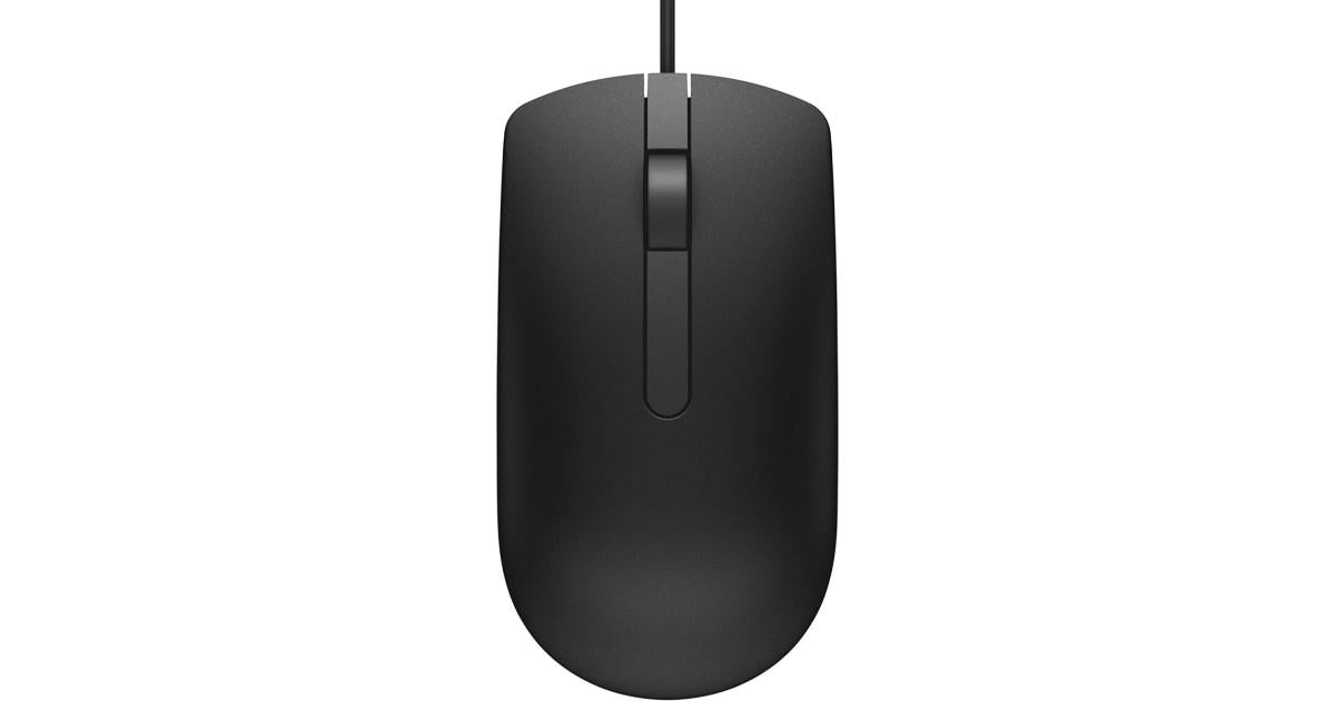 Dell MS116 Optical USB WIred Mouse 1000Dpi -Black