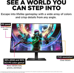 OMEN FHD 165Hz monitor for display setup