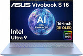 ASUS Vivobook S 16 AI PC Laptop, 16" 3K OLED, 32GB DDR5 RAM, Intel 16-Core Ultra 9 285H (> i9-13900H) for Photographer, Designers, FHD IR Webcam, IST Computer Customized 512GB/1TB/2TB SSD, Win 11 Home