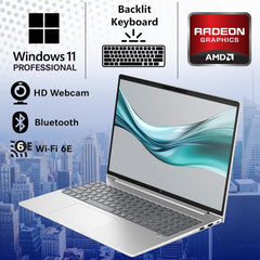 HP EliteBook 665 G11 16" FHD+ Business Laptop, AMD Ryzen 7 7735U, oemgenuine Customized Laptop, 32GB RAM, 1TB NVMe SSD, Wi-Fi 6E, RJ-45, Backlit Keyboard, Fingerprint Reader, Webcam, Windows 11 Pro