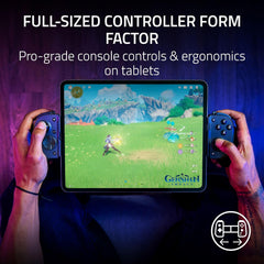 Razer Kishi V3 Pro XL Gaming Controller for iPad & Android Tablets up to 13": Full Sized TMR Thumbsticks - Dual Back Buttons - Wired & Remote Play for PC - HD Haptics - 6 Free Months of Apple Arcade
