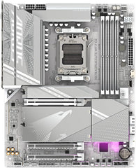 AMD Ryzen 9 9900X CPU Processor with GIGABYTE X870 AORUS Elite WIFI7 ICE Motherboard (ATX, DDR5, PCIe 5.0, USB4, WIFI7)