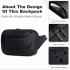 Arctic Hunter Stylish Crossbody Bag Anti-Theft Water Repellent Chest Bag for Men Women on Shopping Travel Office Hiking, Black , Y00561