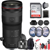 Canon RF 24-105mm f/2.8 L is USM Z Lens (Canon RF) for Events, Photojournalism, Portraiture, Studio Work & Video Creation + 64GB Memory Card + Filter Kit + Backpack + Card Reader + More