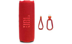 JBL Flip 7 - Portable Waterproof and Drop-Proof Speaker with AI Sound Boost, 16Hrs of Playtime, and PushLock System with Interchangeable Accessories (Red)