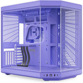HYTE Y70 Standard Edition (Non-Touch) Dual Chamber ATX Mid Tower Modern Aesthetic Gaming case, Enhanced Edition, Panoramic Tempered Glass Design, w/ PCIE 4.0 Riser Cable (Taro Milk) | CS-HYTE-Y70-TM |