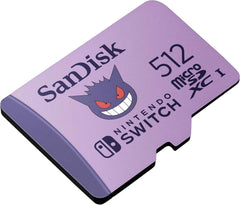 512GB PokΓ©mon Gengar microSDXC Card Licensed for Nintendo-Switch - Made for Nintendo-Switch 1, OLED, and Lite - SDSQXAO-512G-GN6ZK