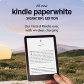Kindle Paperwhite Bundle: Includes, Amazon Kindle Paperwhite Signature Edition 32GB | Raspberry, Fabric Cover| Raspberry & Wireless Charging Dock