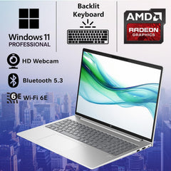 HP ProBook 465 460 G11 Business Laptop 16" FHD+ Display, AMD Ryzen 7 7735U, oemgenuine Customized Laptop, 16GB / 32GB / 64GB RAM, 512GB / 1TB / 2TB SSD, Wi-Fi 6E, RJ-45, Webcam, Backlit KB, Win 11 Pro