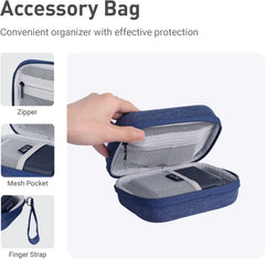 Gadget Organizer Case (Blue) & GL.iNet GL-MT3000 (Beryl AX) Pocket-Sized Wi-Fi 6 AX3000 Wireless Travel Gigabit Router