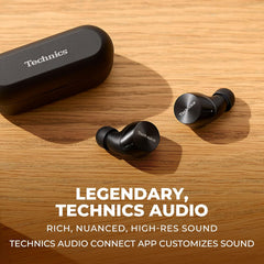HiFi True Wireless Multipoint Bluetooth Earbuds with Noise Cancelling, 3 Device Multipoint Connectivity, Wireless Charging, Impressive Call Quality, LDAC Compatible - EAH-AZ60M2-K (Black)
