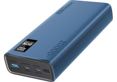 Promate Universal 20000mAh Ultra-Slim Power Bank with 20W USB-C Input/Output Port, QC 3.0 Output, USB-C Ports, LCD Display and Over-Heating Protection for Smartphones and Tablets, Bolt-20PD - Blue