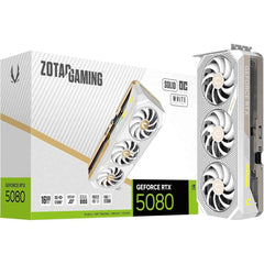ZOTAC GAMING GeForce RTX 5080 SOLID OC White Edition 16GB GDDR7- Graphics Card | ZT-B50800Q-10P |