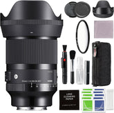 35mm f/1.4 DG DN Art Lens for Sony E with Pixel Connection Advanced Accessory and Travel Bundle | 303965 | Sigma 35mm Sony E Lens