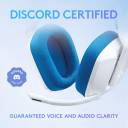Logitech G335 Wired Gaming Headset – 40mm Drivers, Suspension Headband, Flip‑to‑Mute Mic, 240g Lightweight Build, 3.5mm Plug‑and‑Play, White