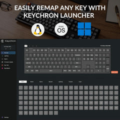K10 Max Wireless Custom Mechanical Keyboard, QMK 2.4 GHz Bluetooth Full-Size with Hot-swappable Keychron Super Banana Switch Compatible with Mac Windows Linux (RGB Backlit)