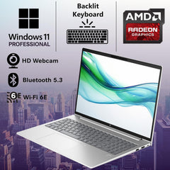 HP ProBook 465 460 G11 Business Laptop 16" FHD+ Display, AMD Ryzen 5 7535U, oemgenuine Customized Laptop, 16GB / 32GB / 64GB RAM, 512GB / 1TB / 2TB SSD, Wi-Fi 6E, RJ-45, Webcam, Backlit KB, Win 11 Pro